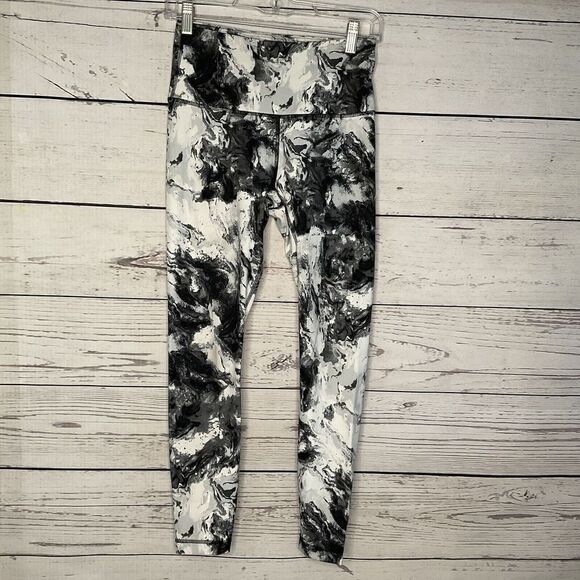 90 Degree‎ By Reflex full length leggins activewear marble sweatpants Sz Small - Picture 2 of 9